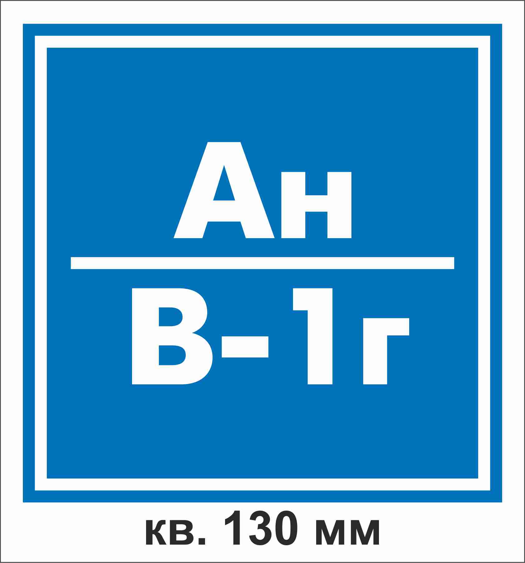 Категория пожарной безопасности Ан/В 1г