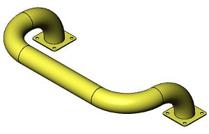 Колесоотбойник П-образный D 108 мм